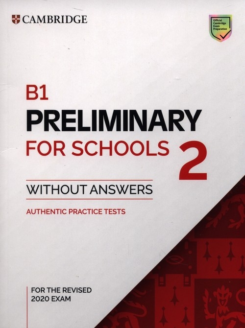 B1 Preliminary for Schools 2 Student's Book without Answers