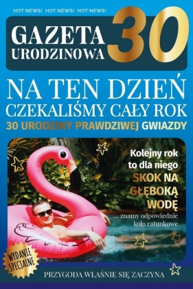 Karnet Urodziny gazeta 30