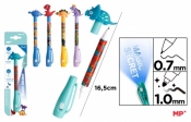 Długopis Szpiegowski UV z podwójną końcówką 0.7/1.0mm Dinozaury 1szt.mix
