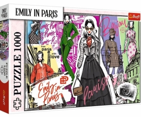 Puzzle 1000 Emily w Paryżu:Modowe Inspiracje TREFL