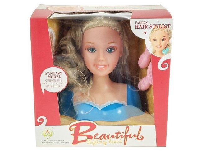 Głowa lalki do czesania 24x19x14cm