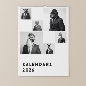 Kalendarz 2026 Zwierzęta w garniturach