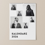 Kalendarz 2026 Zwierzęta w garniturach