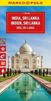 Mapa drogowa Indie, Srilanka 1:2 500 000 - Opracowanie zbiorowe
