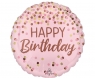Balon foliowy Pretty pink Happy Birthday 46cm