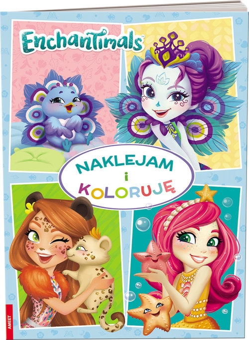 Enchantimals. Naklejam i koloruję