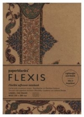 Notatnik Visions of Paisley Ivory Kraft Flexis Midi linia