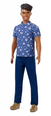 Lalka Barbie Fashionistas Stylowy Ken niebieska koszula (DWK44/FXL61)