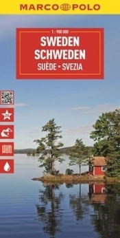 Mapa drogowa Szwecja 1:900 000 - Opracowanie zbiorowe