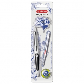 Długopis zmazywalny my.pen biało-czarny (11370079)