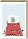 Kartka Boże Narodzenie Miś polarny, eko K068