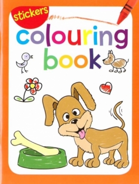 Colouring book z naklejkami. Pies - Opracowanie zbiorowe