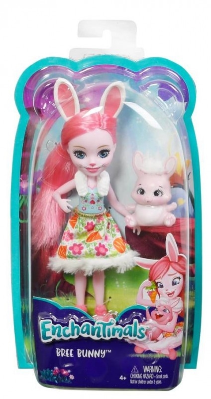 Enchantimals Lalka + zwierzątko Bree Bunny Doll (DVH87/DVH88p)