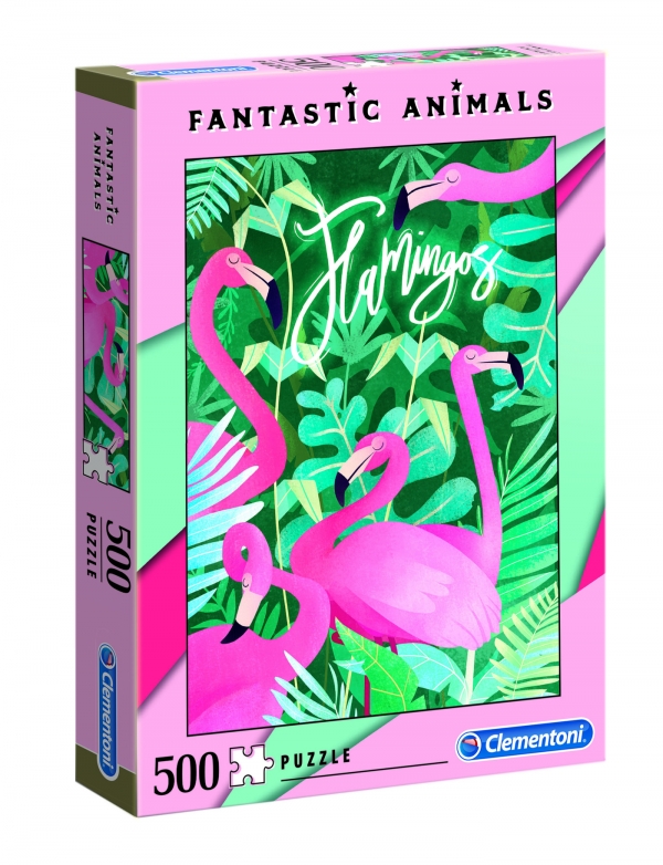 Puzzle 500: Fantastic Animals - Flamingi (35067)