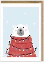 Kartka Boże Narodzenie Miś polarny, eko K068