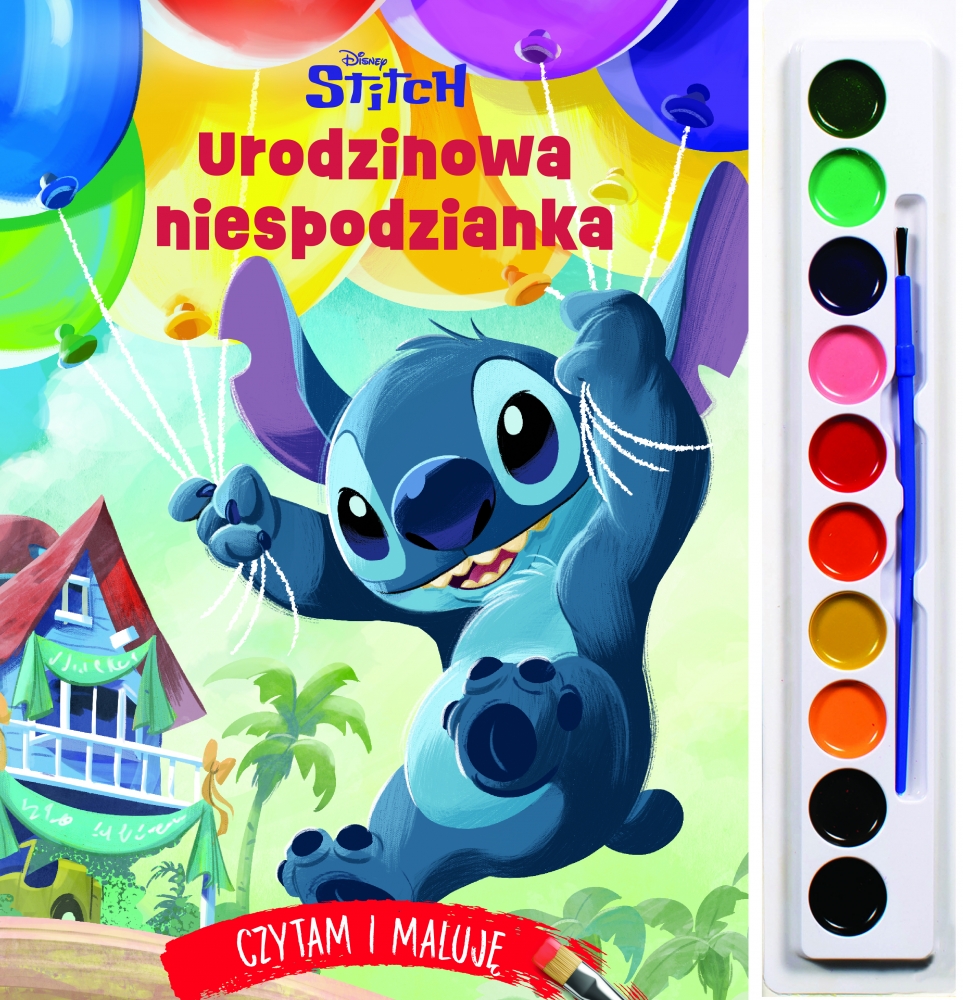 Czytam i maluję. Urodzinowa niespodzianka. Disney Stitch