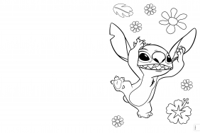 Czytam i maluję. Urodzinowa niespodzianka. Disney Stitch