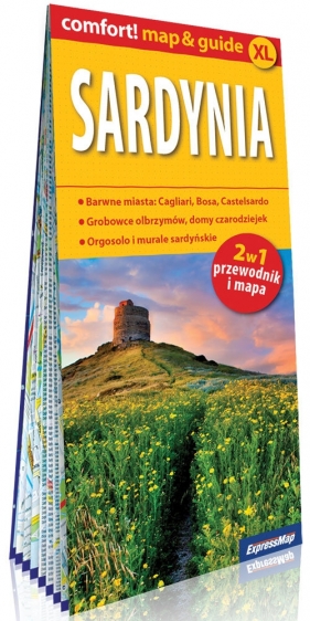 Sardynia laminowany map&guide (2w1: przewodnik i mapa) - Agnieszka Fundowicz-Skrzyńska