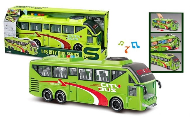 Autobus miejski z dźwiękiem i światłem