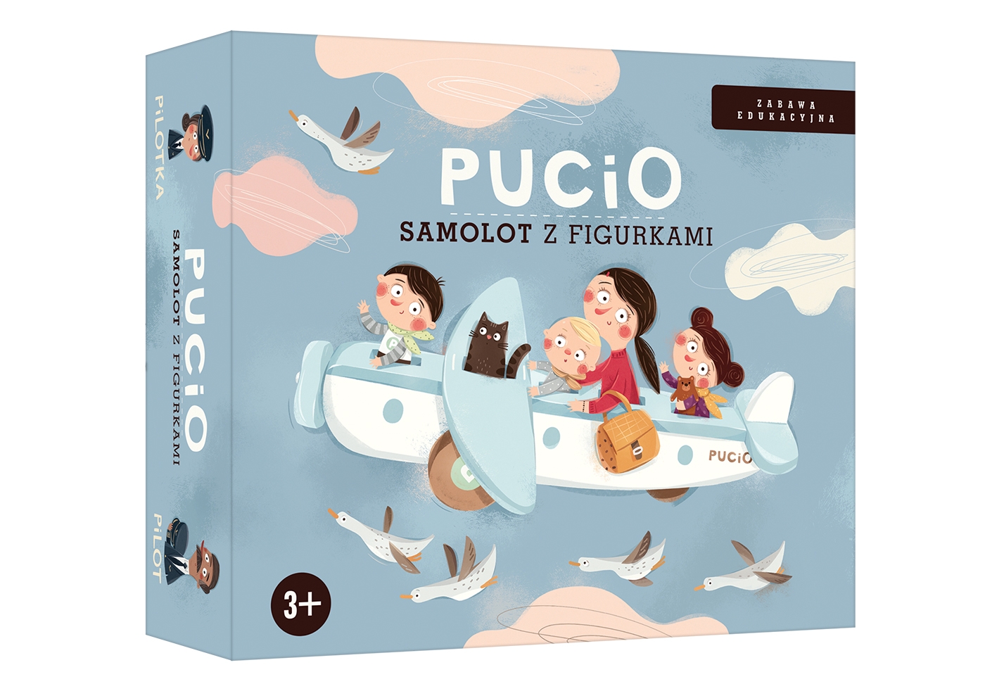 Pucio. Samolot z figurkami