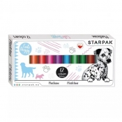 Plastelina Starpak, 12 kolorów - Cuties psy (432669)
