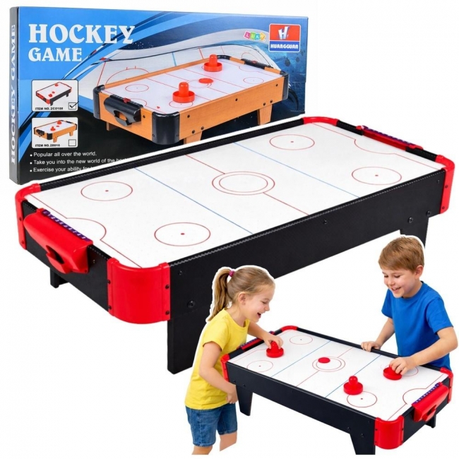 Mini stół air hockey stołowy czarny
