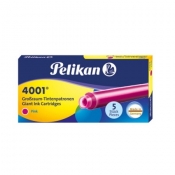 Naboje długie Pelikan 4001 GTP/5, 5 szt. - różowe (310672)