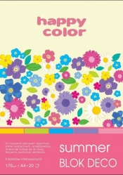 Blok deko summer A5 170g 20ark 5 kolorów