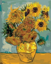 Zestaw do malowania po numerach - Słoneczniki (Van Gogh) 40x50cm
