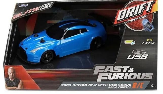 Jada RC F&F Drift Nissan GTR 2009 1:24