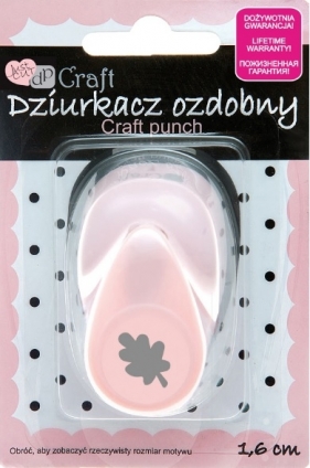 Dziurkacz ozdobny 1,6cm liść dębu (JCDZ-105B-S50) - JCDZ-105B-S50