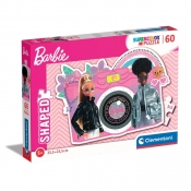 Clementoni, Puzzle 60 el. - Shape Barbie (26067)