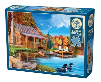 Puzzle 500 Dom nad jeziorem 113144