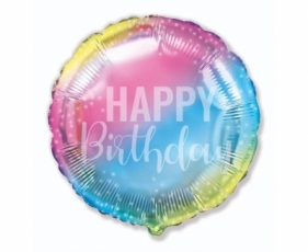 Balon foliowy Happy Birthday gradient 48cm