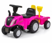 Jeździk Pojazd New Holland T7 Traktor różowy (27676)