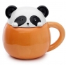 Kubek ceramiczny z przykrywką - Panda