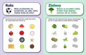 Pierwsze słowa. Zabawa z fotonaklejkami. Kształty i kolory