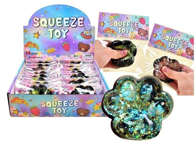 Gniotek żelowy kocia łapka MIX