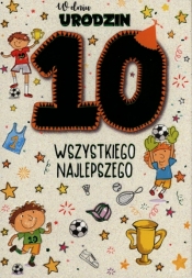Karnet 10 urodziny chłopca PR-035