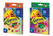 Sensorio Kids, Lekka masa plastyczna Dżungla, 10 kolorów