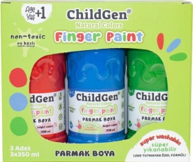 Farby do malowania palcami 3x350ml