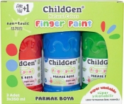 Farby do malowania palcami 3x350ml