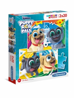 Puzzle SuperColor 2x20: Disney Puppy Dog Pals (24767)