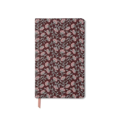 Notatnik Journal 128K linia Burgundy Vintage Flora