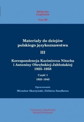 Materiały do dziejów pol. językoznawstwa 3 T.1-2 - Opracowanie zbiorowe