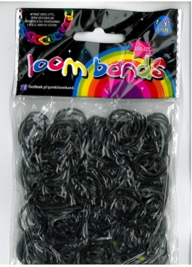 GUMKI LOOM BANDS 300 SZT SREBRNE
