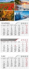 Kalendarz 2022 Trójdzielny 4 pory roku CRUX