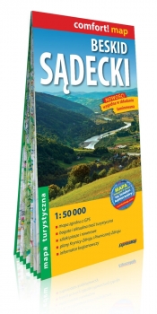 Beskid Sądecki laminowana mapa turystyczna 1:50 000 - Opracowanie zbiorowe