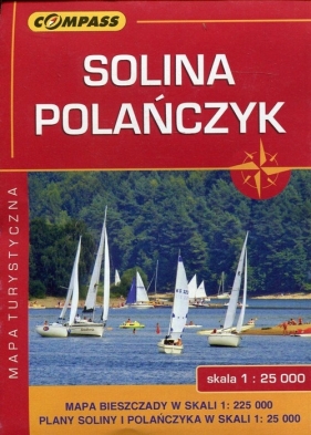 Solina Polańczyk Bieszczady mapa turystyczna 1:25 000
