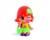 Pinypon City - laleczka Emoji 7cm z akcesoriami - czerwone włosy (FPP14721/26540)